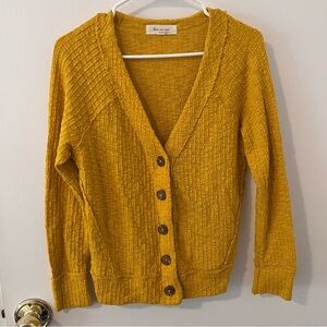 Mustard Yellow Button Down Cardigan Two by Vince Camuto XS